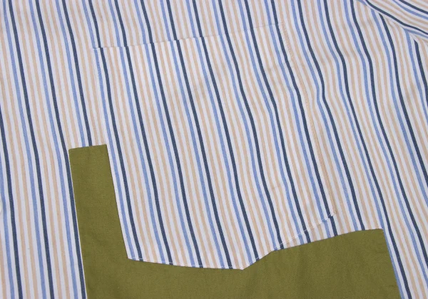 COMME des GARCONS HOMME PLUS Switching Stripe Shirt K-176095_005