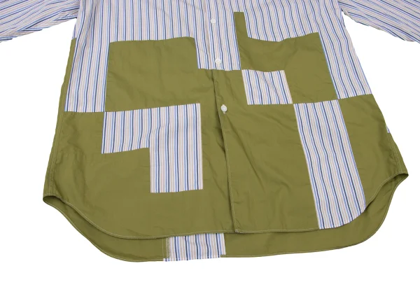 COMME des GARCONS HOMME PLUS Switching Stripe Shirt K-176095_008