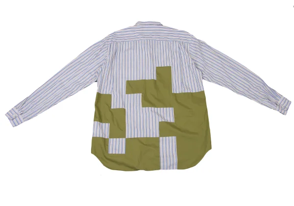 COMME des GARCONS HOMME PLUS Switching Stripe Shirt K-176095_011