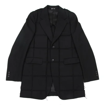 COMME des GARCONS HOMME PLUS Square Patch Wool Jacket