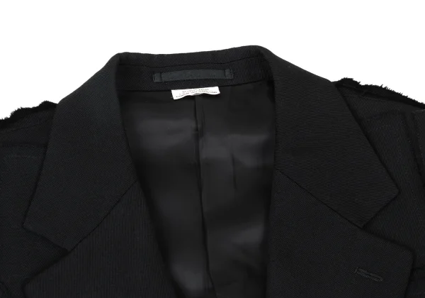 COMME des GARCONS HOMME PLUS Square Patch Wool Jacket K-176096_003