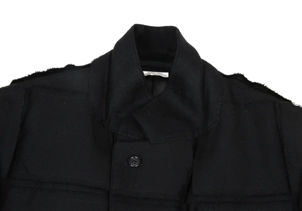 COMME des GARCONS HOMME PLUS Square Patch Wool Jacket K-176096_005