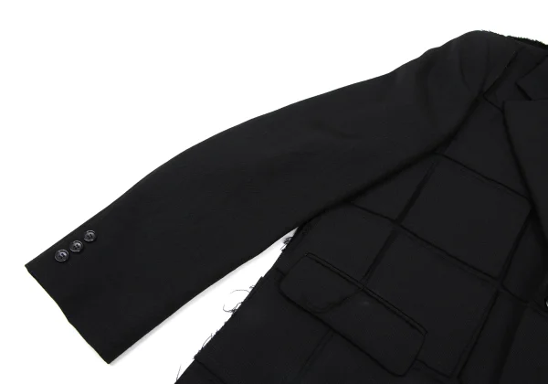 COMME des GARCONS HOMME PLUS Square Patch Wool Jacket K-176096_007