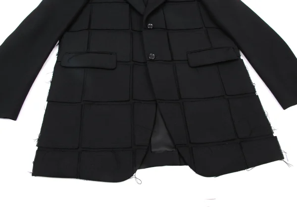 COMME des GARCONS HOMME PLUS Square Patch Wool Jacket K-176096_009