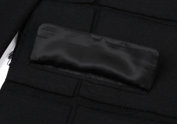 COMME des GARCONS HOMME PLUS Square Patch Wool Jacket K-176096_011
