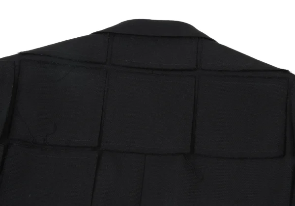 COMME des GARCONS HOMME PLUS Square Patch Wool Jacket K-176096_015