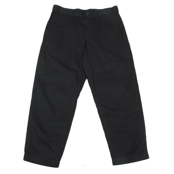 COMME des GARCONS HOMME DEUX Cotton Tapered Pants Black L K-176102_001