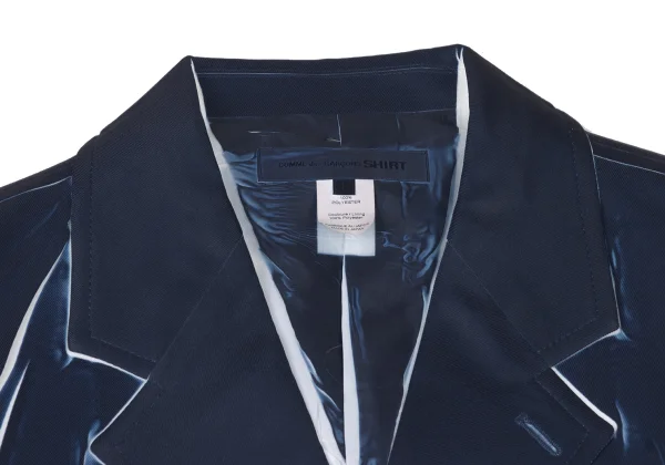 COMME des GARCONS SHIRT Poly Twill Transfer Print Jacket K-176104_003