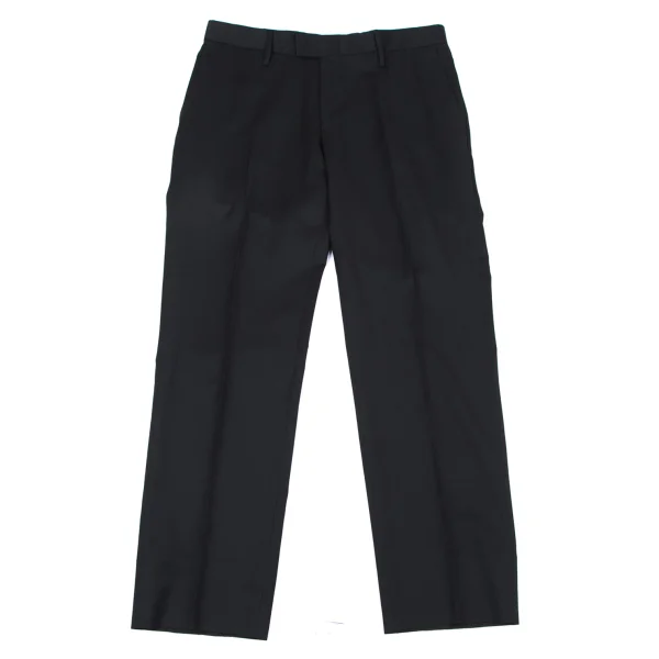 GUCCI Wool Button Fly Pants Black 50 K-176110_001