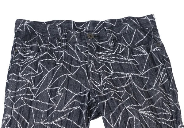 ISSEY MIYAKE MEN Cotton Poly Geometric Stitch Pants K-176118_002