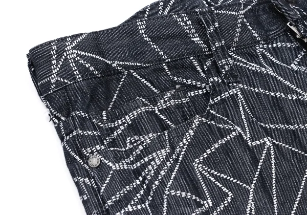 ISSEY MIYAKE MEN Cotton Poly Geometric Stitch Pants K-176118_005