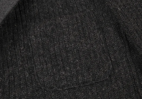 Yohji Yamamoto COSTUME D' HOMME Wool Blend Low-Gauge Knit Jacket K-176119_005