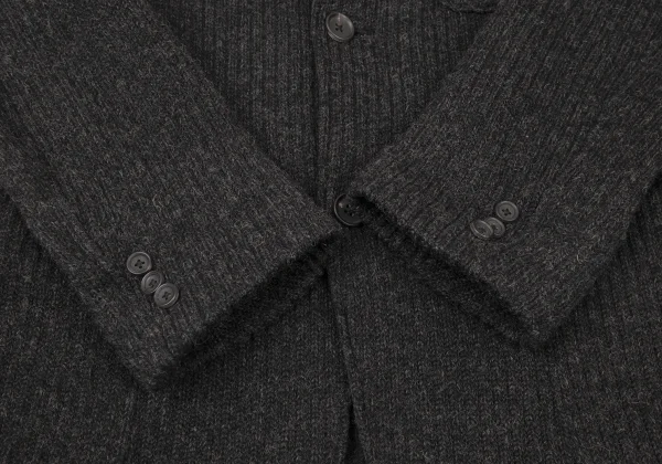 Yohji Yamamoto COSTUME D' HOMME Wool Blend Low-Gauge Knit Jacket K-176119_008