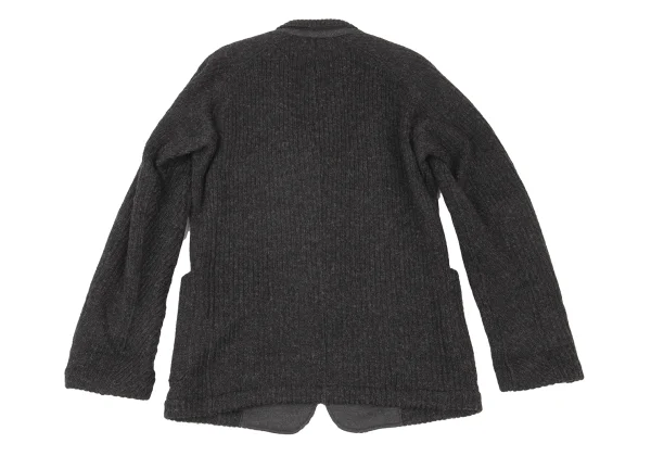 Yohji Yamamoto COSTUME D' HOMME Wool Blend Low-Gauge Knit Jacket K-176119_013