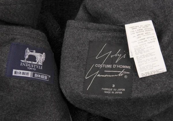 Yohji Yamamoto COSTUME D' HOMME Wool Blend Low-Gauge Knit Jacket K-176119_015