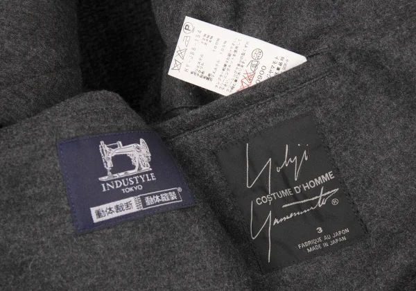 Yohji Yamamoto COSTUME D' HOMME Wool Blend Low-Gauge Knit Jacket K-176119_016