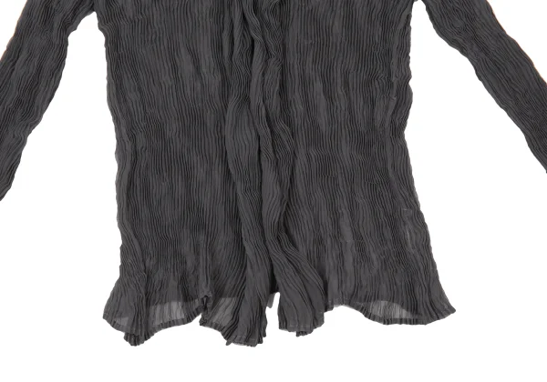 ISSEY MIYAKE Wrinkled Pleats Layered Collar Cardigan K-176124_008