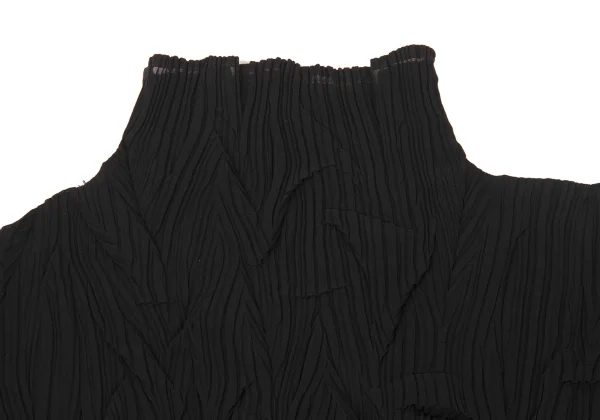 ISSEY MIYAKE Tuck Pleats High-Neck Top K-176125_004