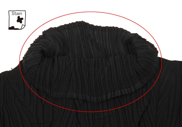 ISSEY MIYAKE Tuck Pleats High-Neck Top K-176125_005