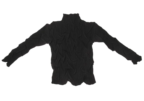 ISSEY MIYAKE Tuck Pleats High-Neck Top K-176125_010