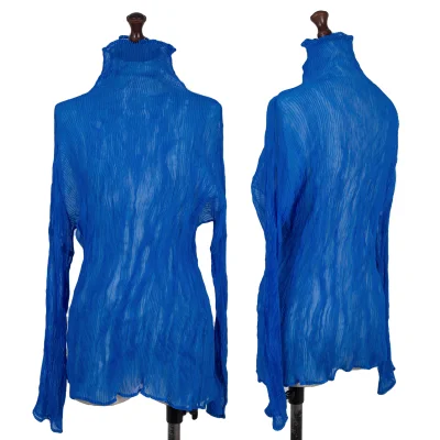 ISSEY MIYAKE Wrinkled Pleats Turtleneck Top
