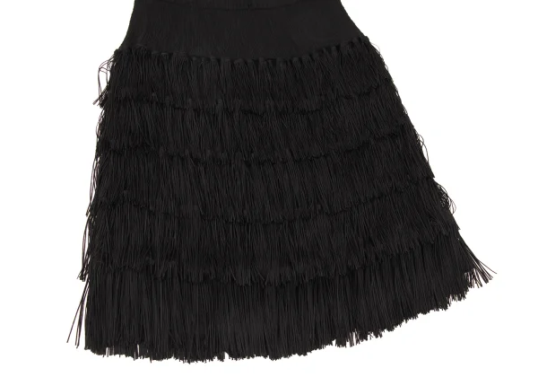 Unbranded Fringed Crepe Pleated Skirt K-176130_005