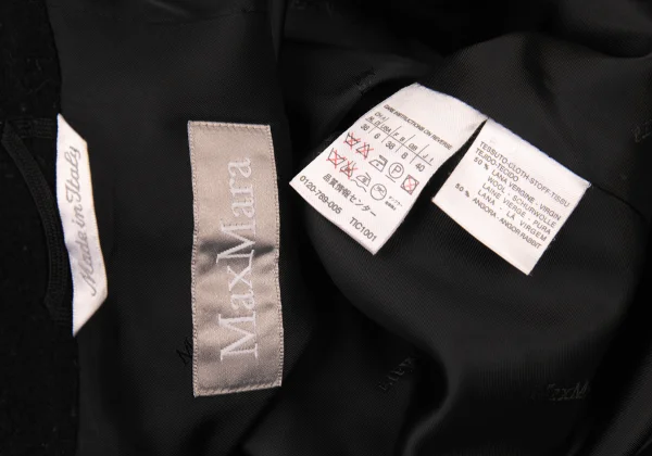 Max Mara Wool Angora Wrap Coat K-176134_017