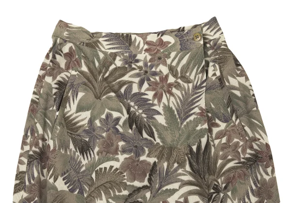 GIORGIO ARMANI Botanical Print Rayon Wrap Skirt K-176135_003