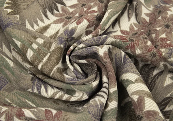 GIORGIO ARMANI Botanical Print Rayon Wrap Skirt K-176135_011
