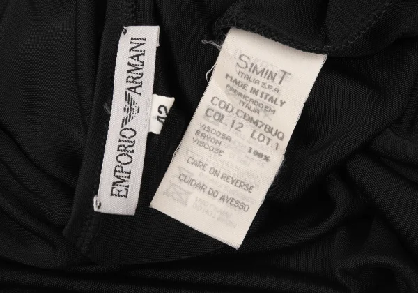 EMPORIO ARMANI Button Neck Rayon Top K-176138_014
