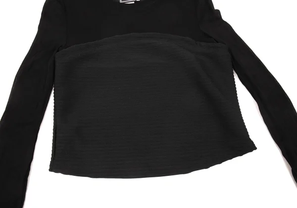 VERSACE JEANS COUTURE Pleats Switching Mesh Top K-176141_007