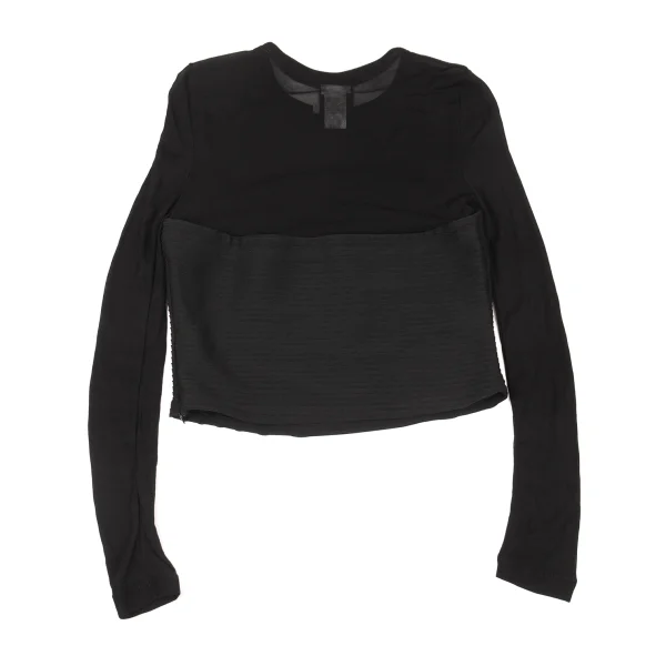 VERSACE JEANS COUTURE Pleats Switching Mesh Top K-176141_009