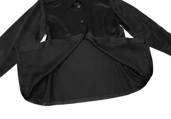 GUCCI Epaulets Silk Shirt K-176142_010