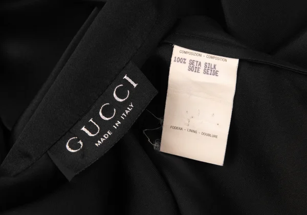 GUCCI Epaulets Silk Shirt K-176142_014