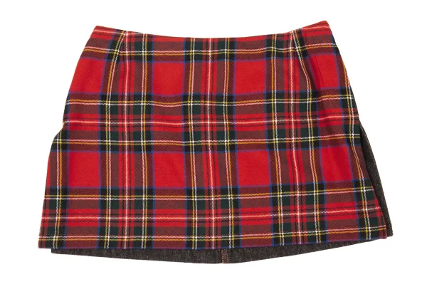 DOLCE&GABBANA Check Front Denim Mini Skirt K-176144_002