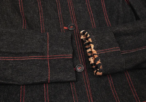 DOLCE&GABBANA Stitch Denim Jacket & Check Skirt K-176145_008