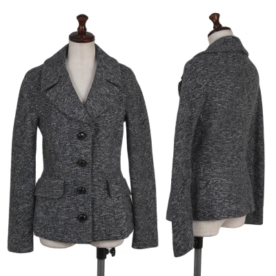 DOLCE&GABBANA Mixed Wool Button Design Jacket