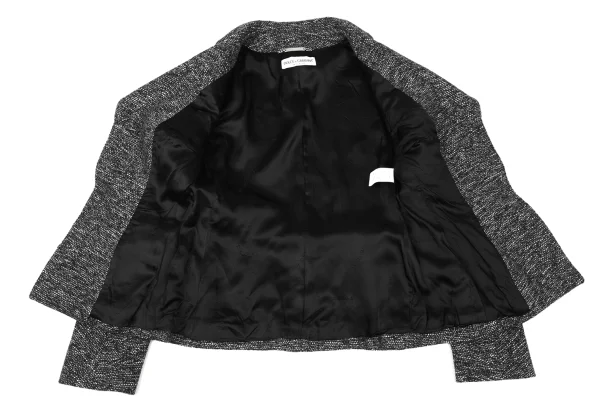 DOLCE&GABBANA Mixed Wool Button Design Jacket K-176146_012