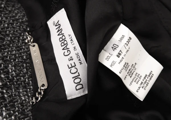 DOLCE&GABBANA Mixed Wool Button Design Jacket K-176146_016