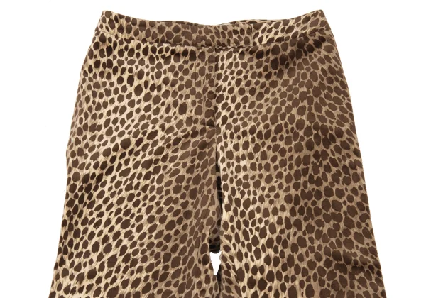 DOLCE&GABBANA Velour Cotton Animal Printed Pants K-176150_002