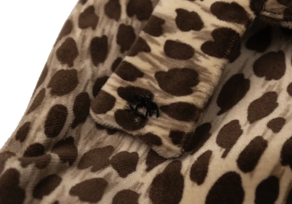 DOLCE&GABBANA Velour Cotton Animal Printed Pants K-176150_004