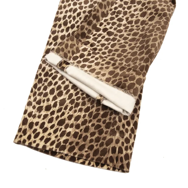 DOLCE&GABBANA Velour Cotton Animal Printed Pants K-176150_007