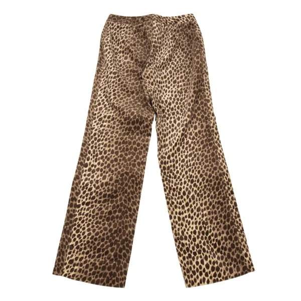 DOLCE&GABBANA Velour Cotton Animal Printed Pants K-176150_008