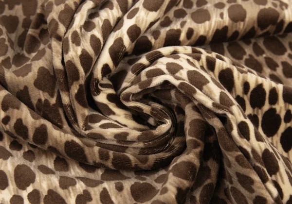 DOLCE&GABBANA Velour Cotton Animal Printed Pants K-176150_010