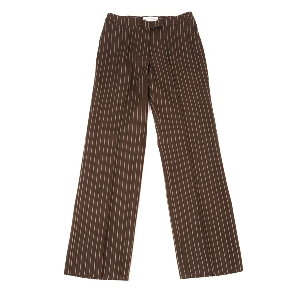 DOLCE&GABBANA Multi Stripe Trousers Brown S-M K-176151_001