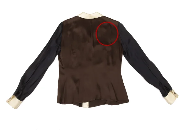 FENDI Switching Satin Blouse K-176152_015