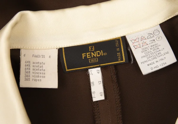 FENDI Switching Satin Blouse K-176152_018