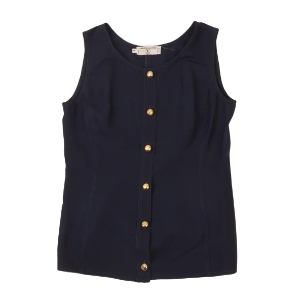 VALENTINO GARAVANI Silk Nep Gold-Button Vest K-176153_002