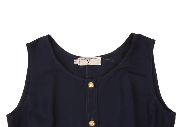 VALENTINO GARAVANI Silk Nep Gold-Button Vest K-176153_003