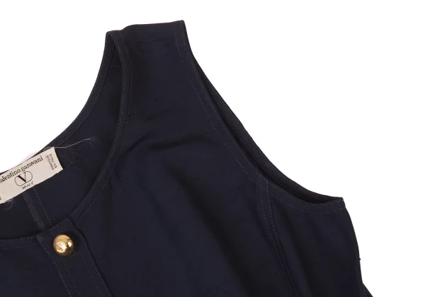 VALENTINO GARAVANI Silk Nep Gold-Button Vest K-176153_005
